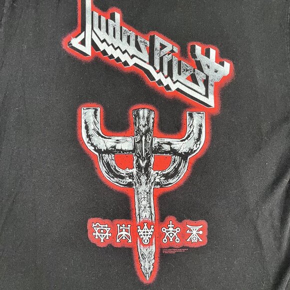 Judas Priest Firepower 2018 100% Cotton Mens Black Tour T-Shirt Sz XL - Picture 6 of 6